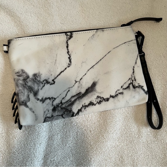 Eddie Borgo x Target white Marble Zip Wristlet Clutch pouch - Picture 6 of 6